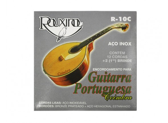 Rouxinol Jogo de Cordas Guitarra Portuguesa R10C Coimbra Rouxinol Jogo de Cordas Guitarra Portuguesa R10C Coimbra